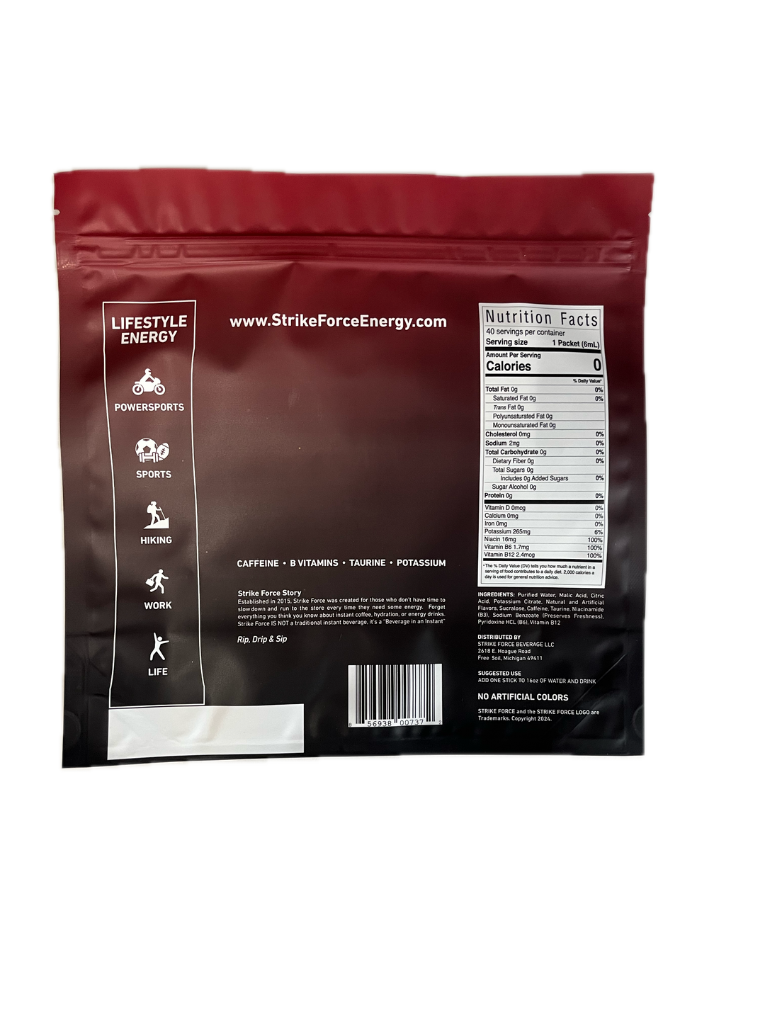 Strike Force Energy Original - 40 Liquid Packs