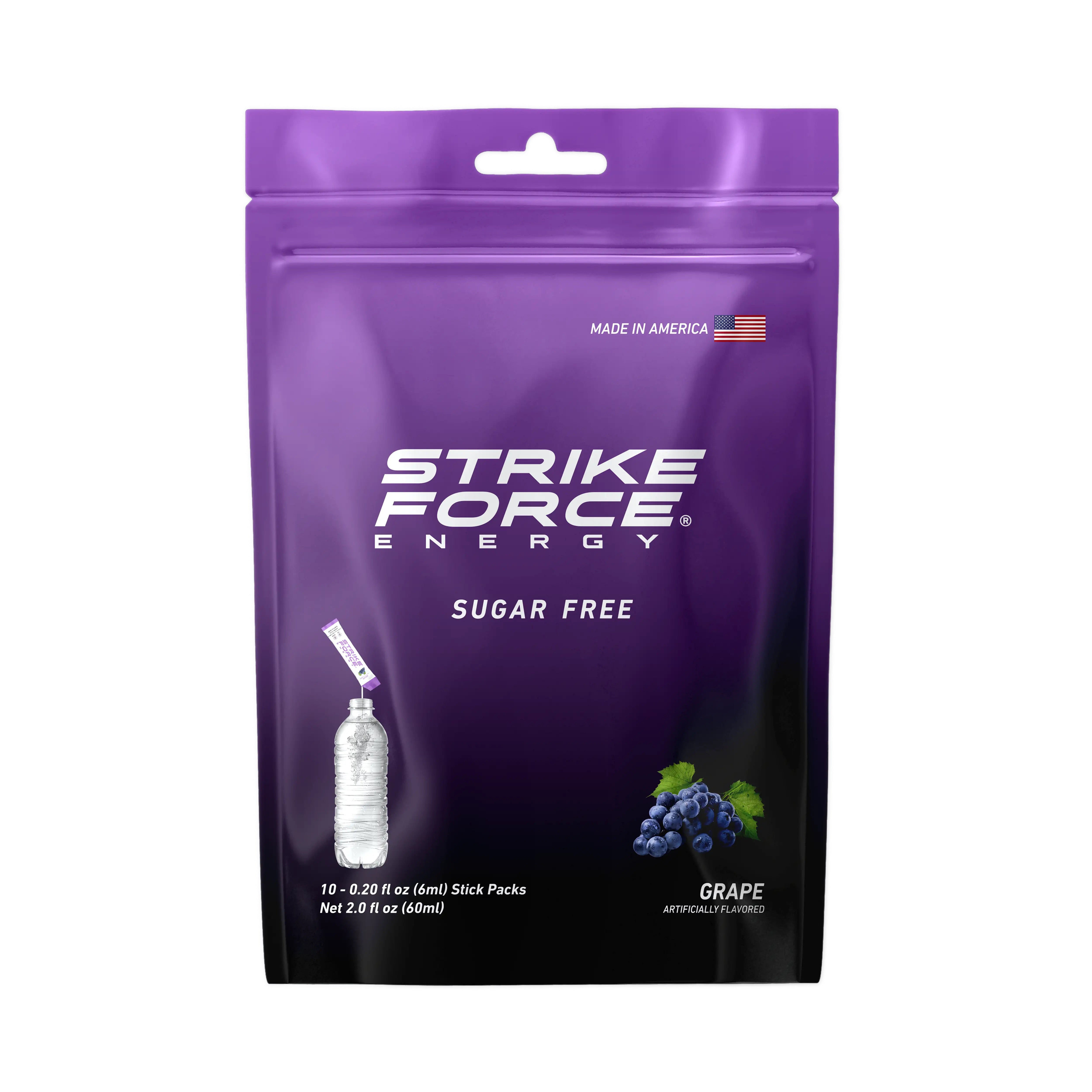 Strike Force Energy - Grape Energy Drink Mix  Strike Force Beverage