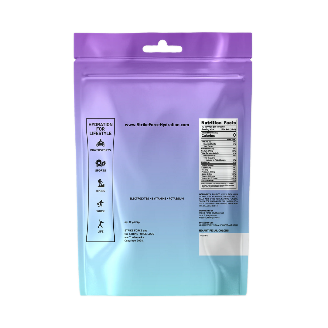 Strike Force Hydration Grape - 10 Liquid Packs