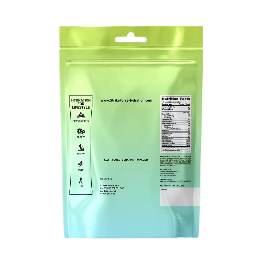 Strike Force Hydration LemonLime - 10 Liquid Packs