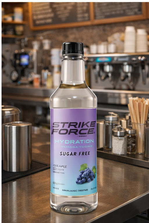 Strike Force Hydration Grape Pump Bottle