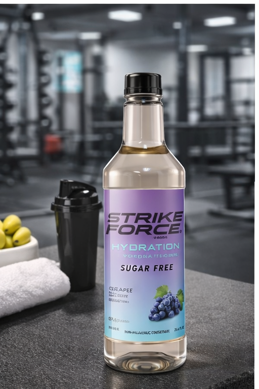 Strike Force Hydration Grape Pump Bottle