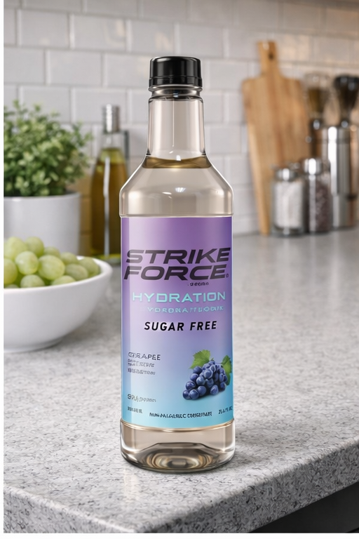 Strike Force Hydration Grape Pump Bottle