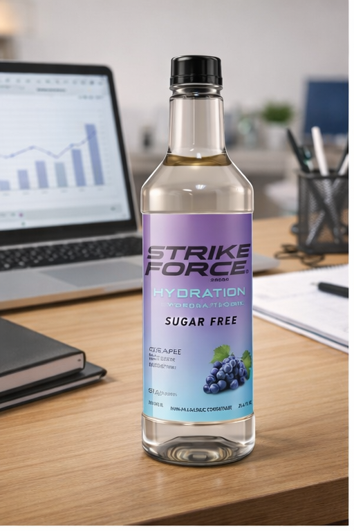 Strike Force Hydration Grape Pump Bottle