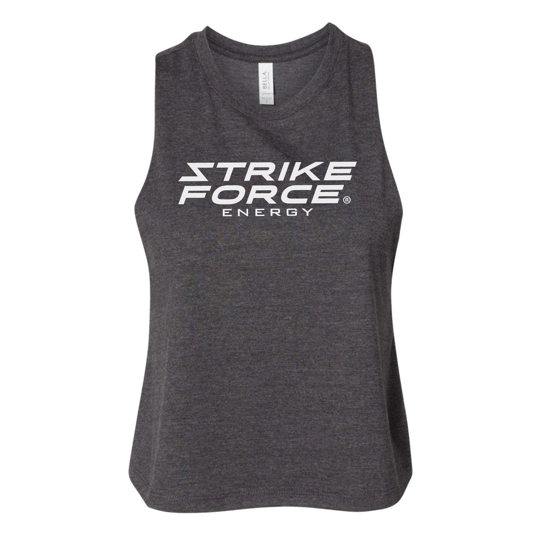 Strike Force Stacked Ladies Cropped Tank