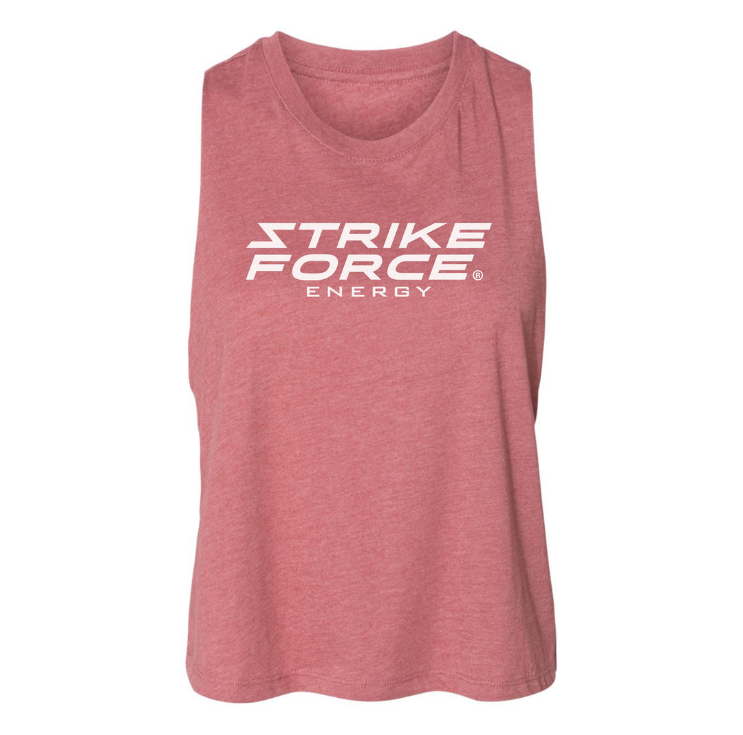 Strike Force Stacked Ladies Cropped Tank